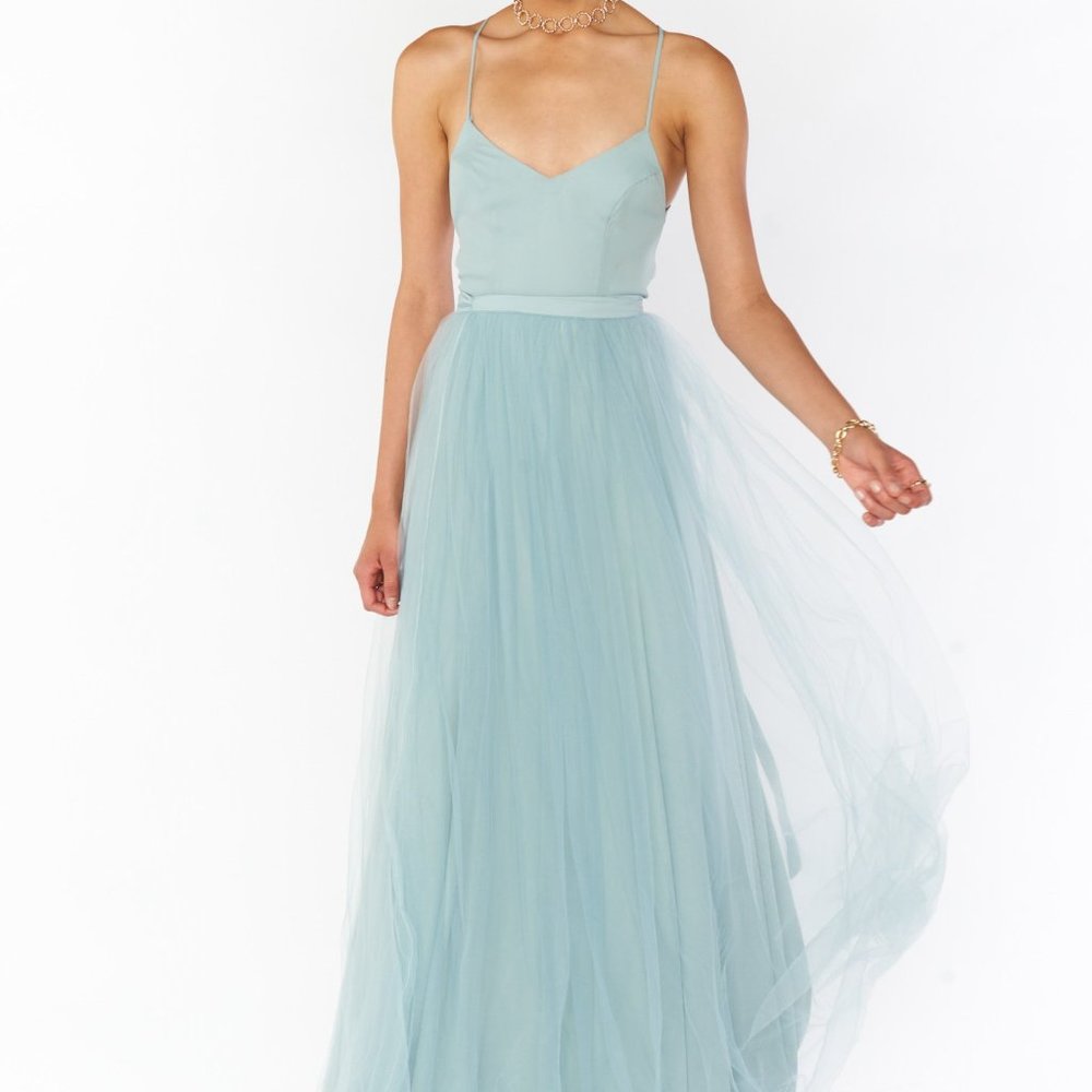 Olivia Overskirt - Silver Sage Crisp